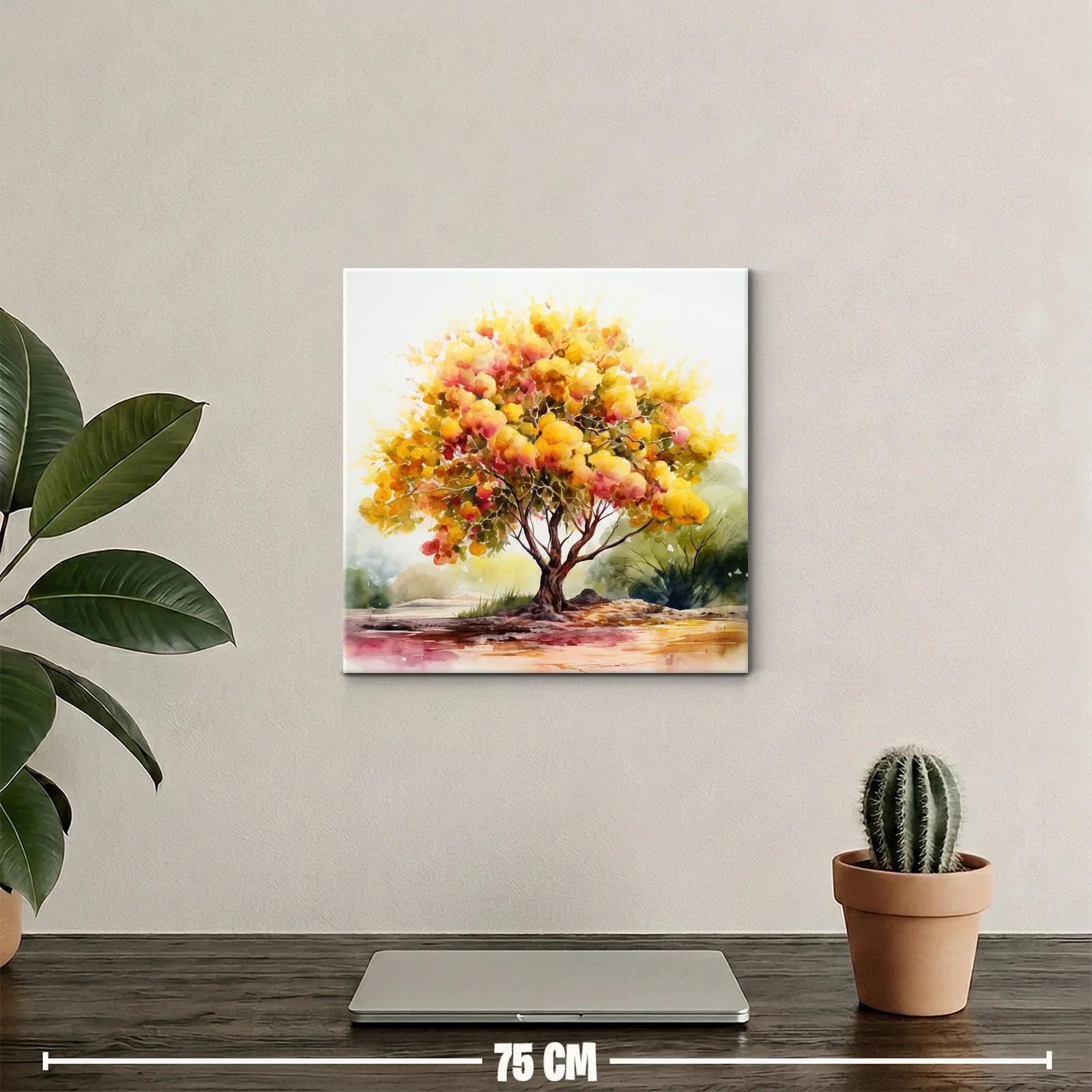 Árbol luminoso con tonos cálidos y vibrantes — miniatura 2