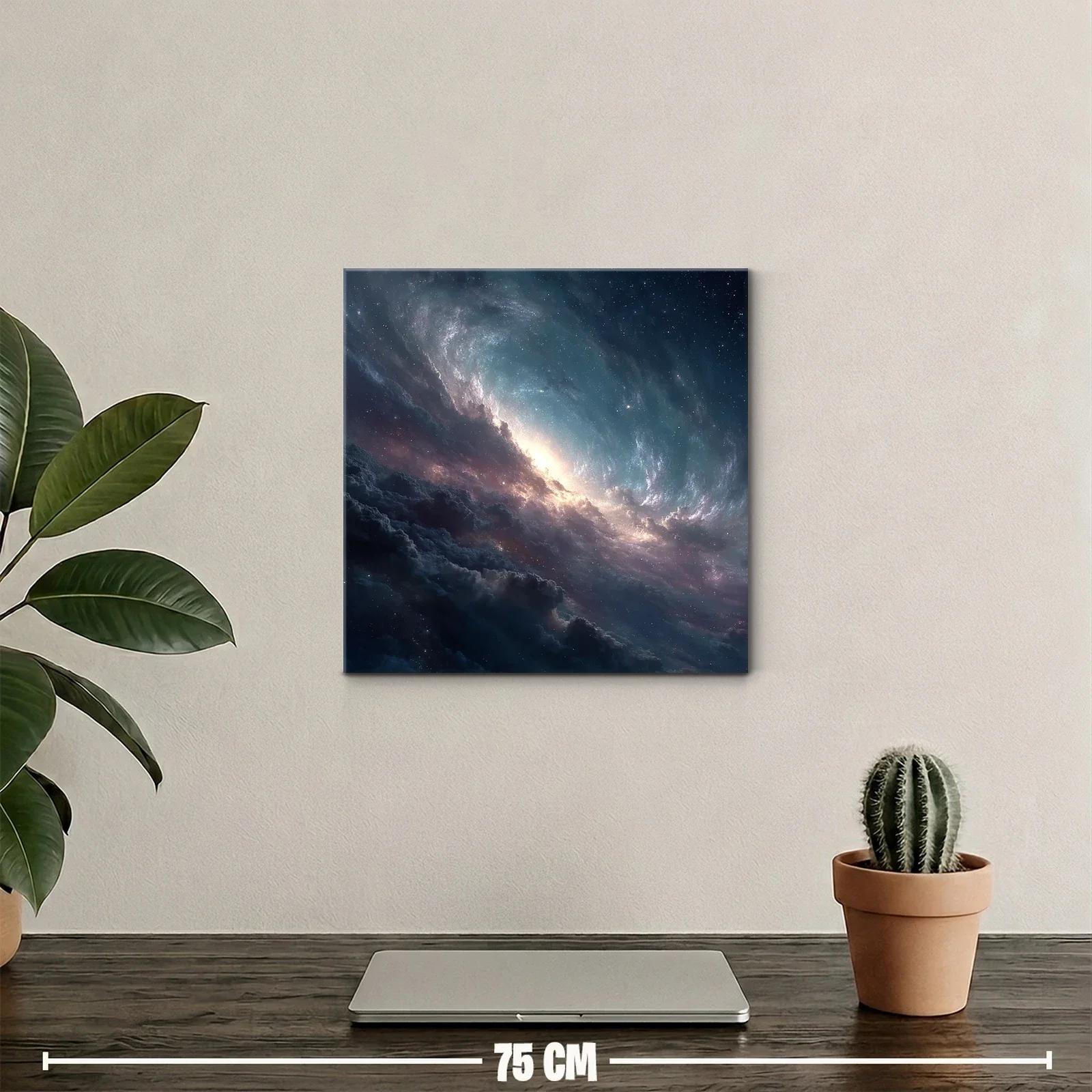 Cuadro Galaxia Espacial con Luminiscencia Cósmica — miniatura 2
