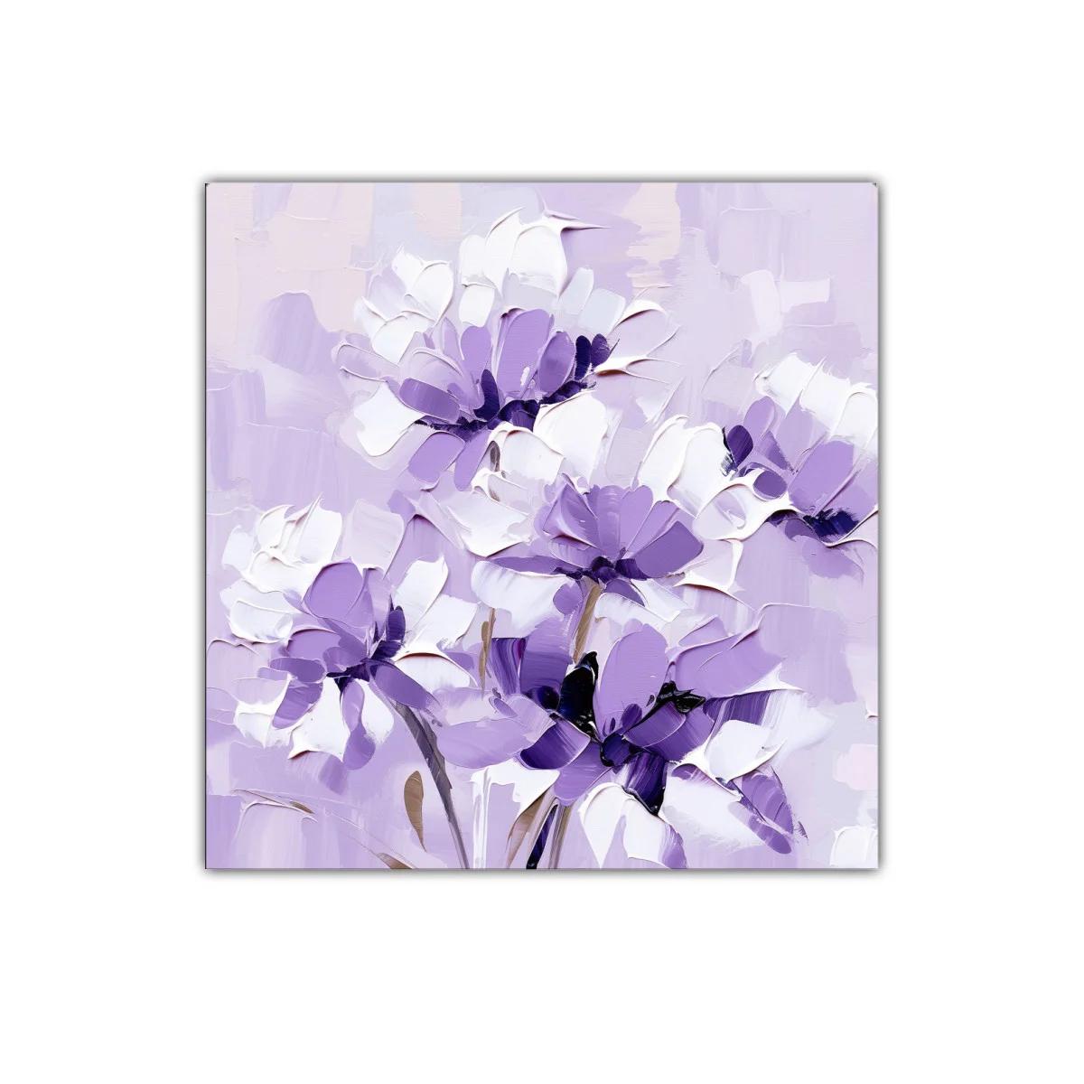 Cuadro floral en tonos lavanda para decoración elegante — imagen principal