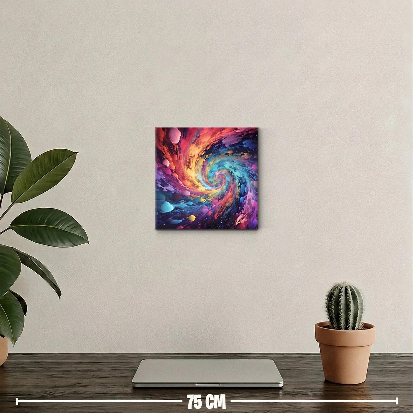 Torbellino de colores vibrantes que equilibra el espacio — miniatura 2