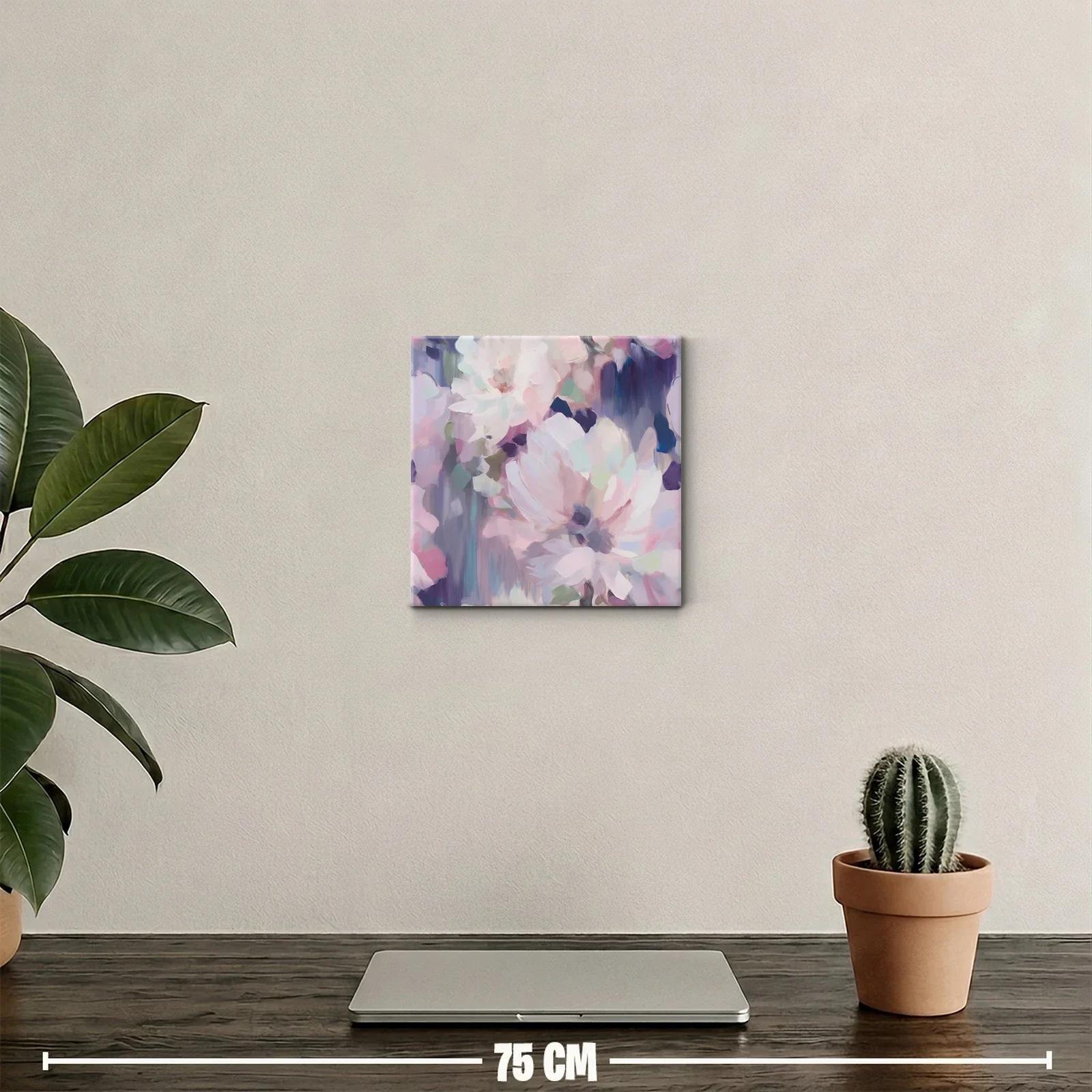 Cuadro floral en tonos pastel para ambiente elegante — miniatura 2