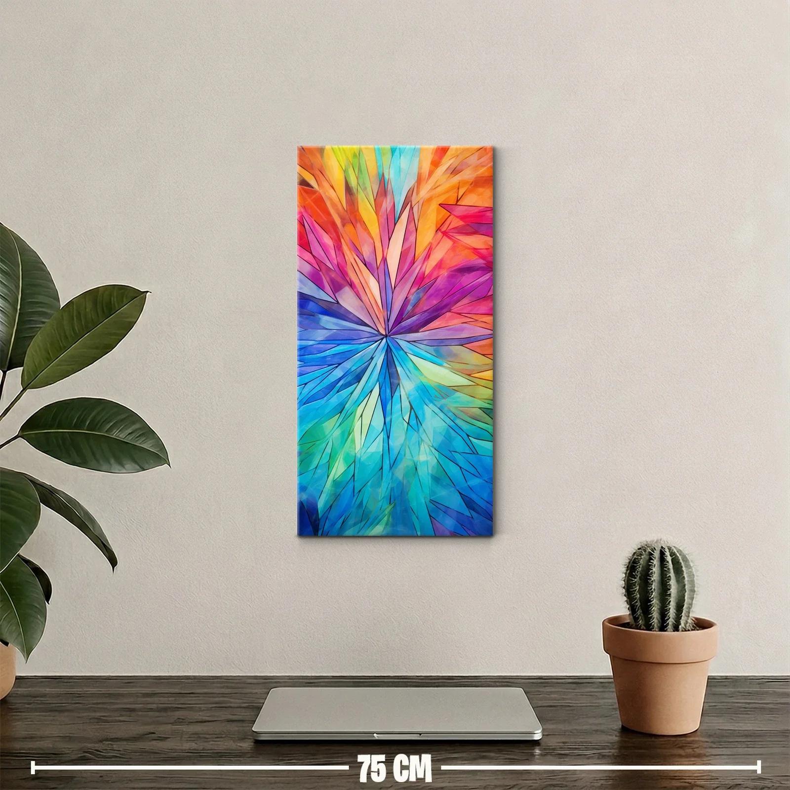 Cuadro estrella radial de colores facetados — miniatura 2