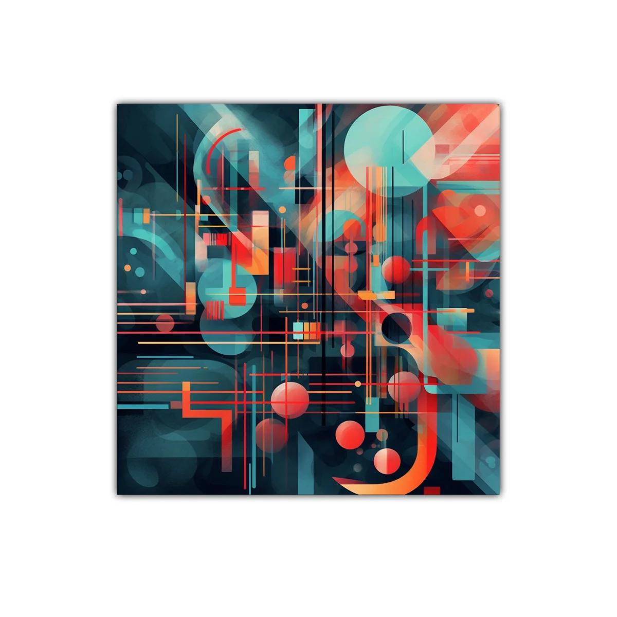 Composición abstracta con geometría y contraste dinámico — imagen principal