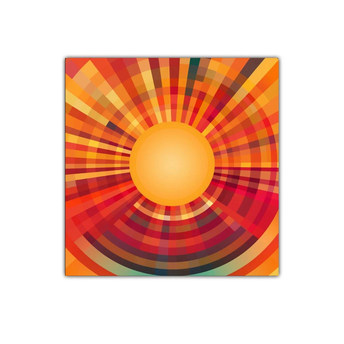 Explosión de Colores Cálidos con Diseño Radial Vibrante — imagen principal