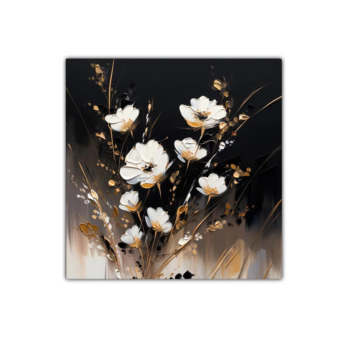 Elegancia floral en tonos neutros con toques dorados