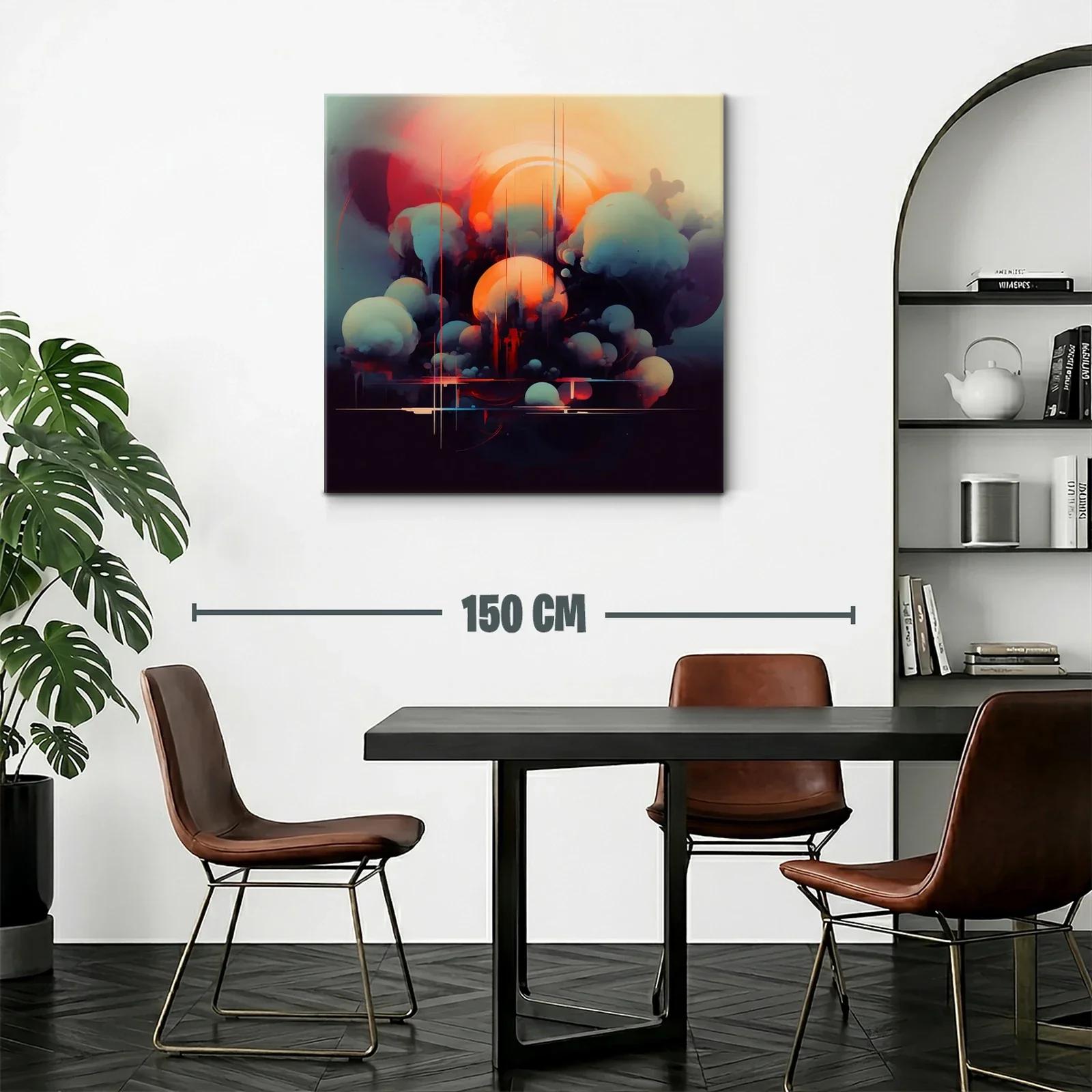Composición abstracta con formas esféricas y luz cálida — miniatura 2