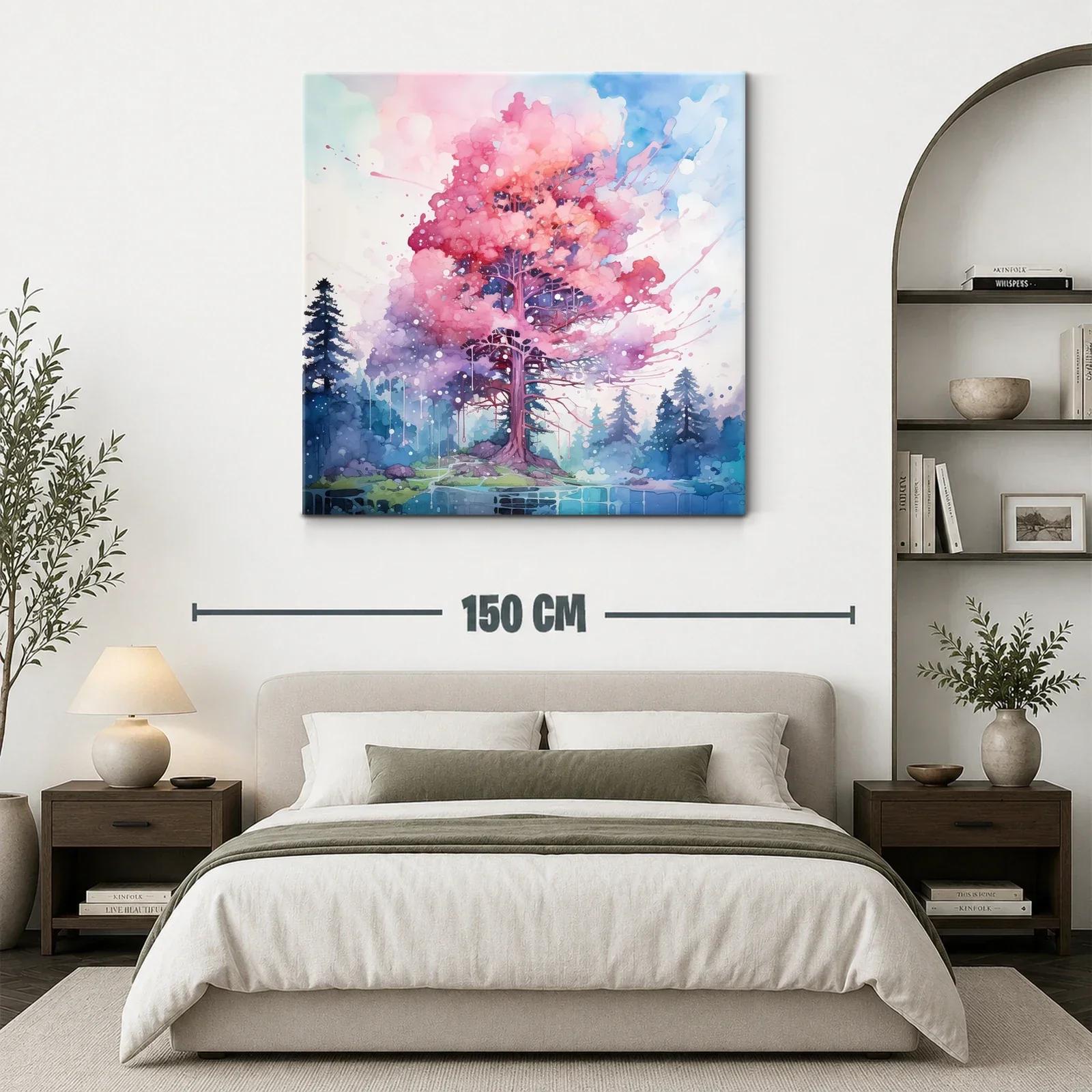 Árbol con follaje vibrante en paisaje sereno — miniatura 3