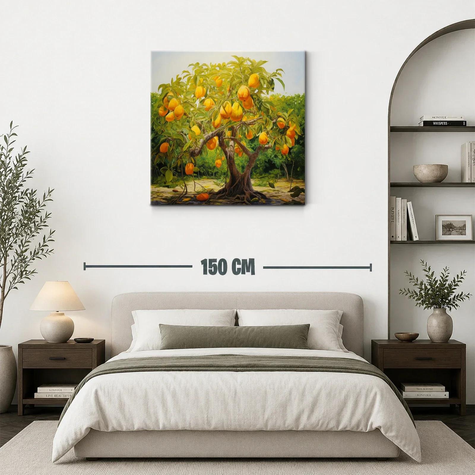 Árbol de frutas doradas en paisaje natural vibrante — miniatura 3