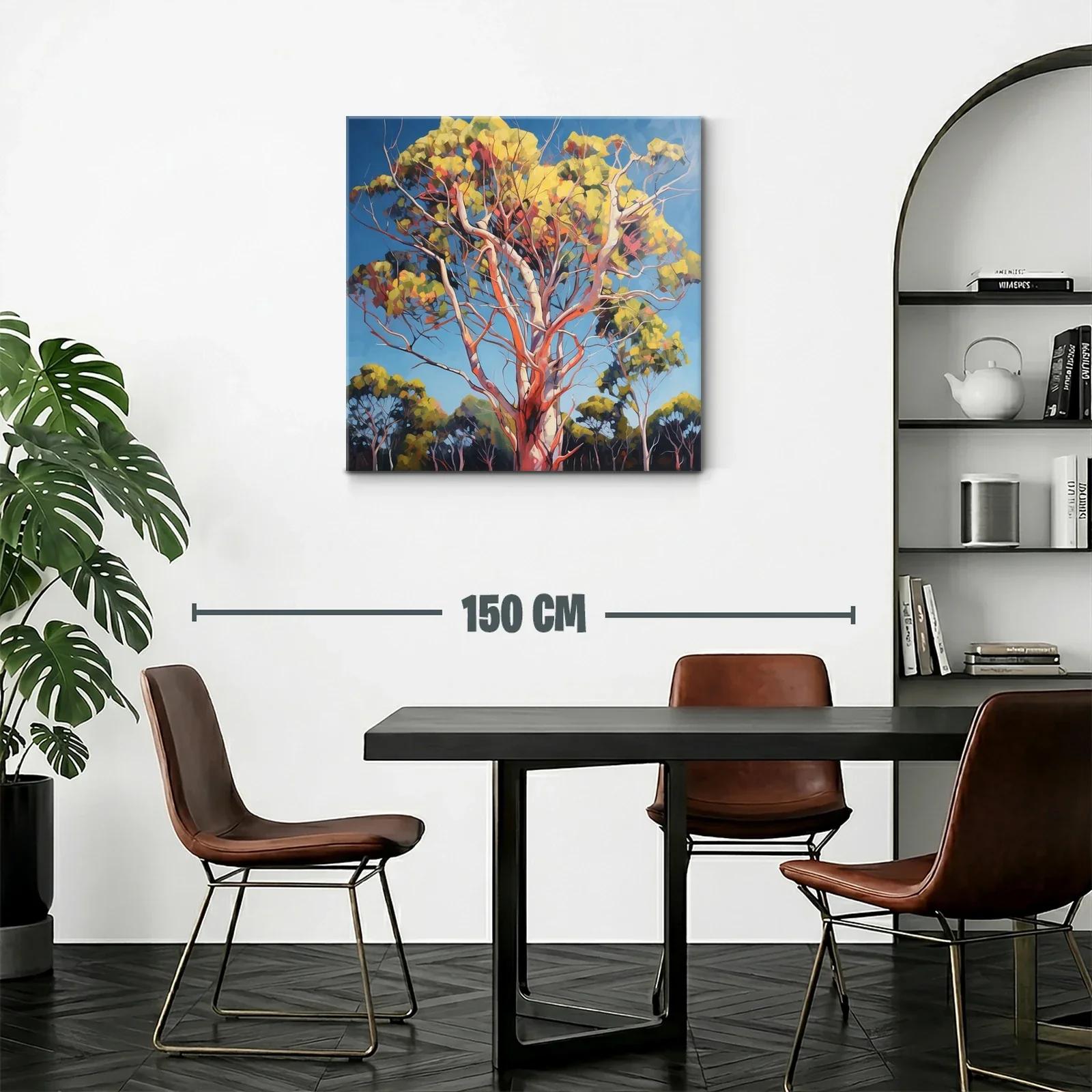 Árboles vibrantes en paisaje natural bajo cielo azul claro — miniatura 2