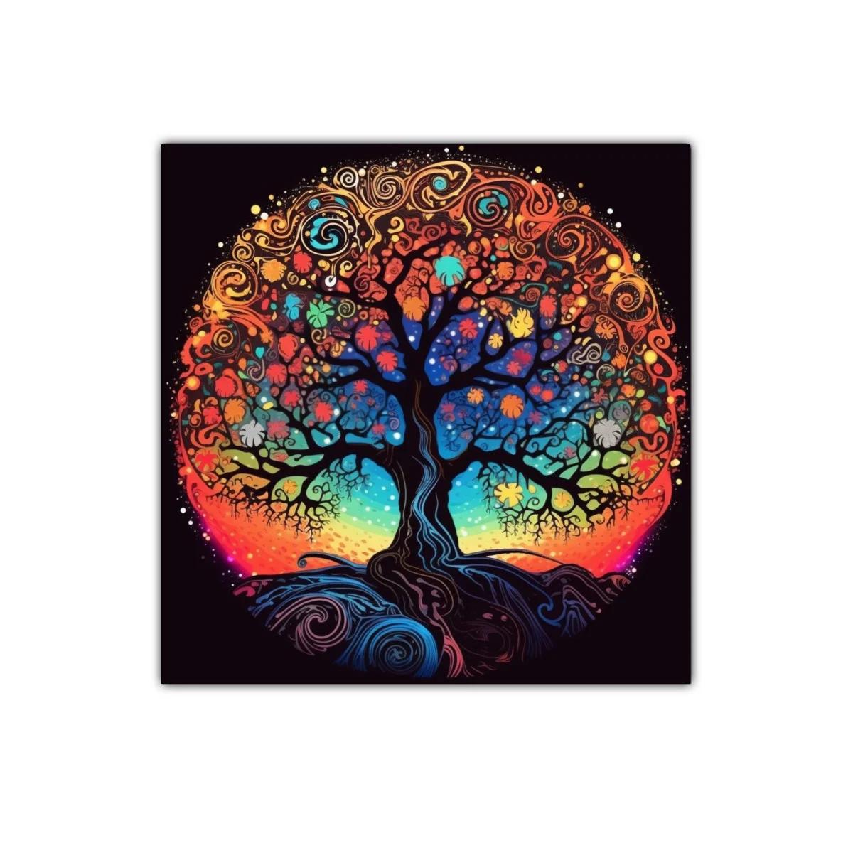 Árbol de la vida con colores vibrantes y detalles en espiral — imagen principal