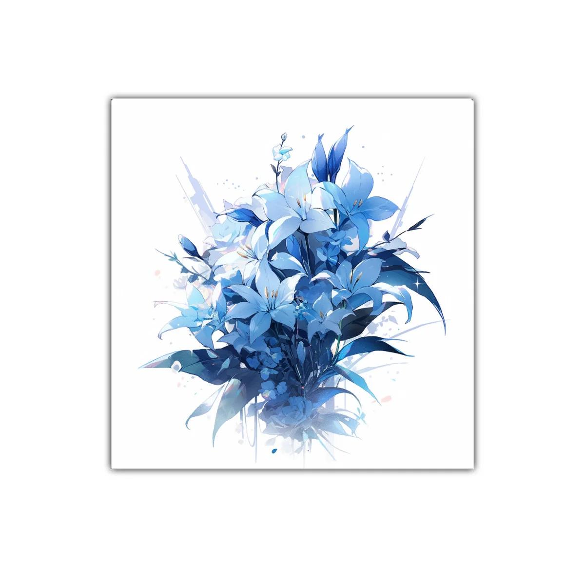 Ramo de flores azules que aporta frescura y serenidad — imagen principal