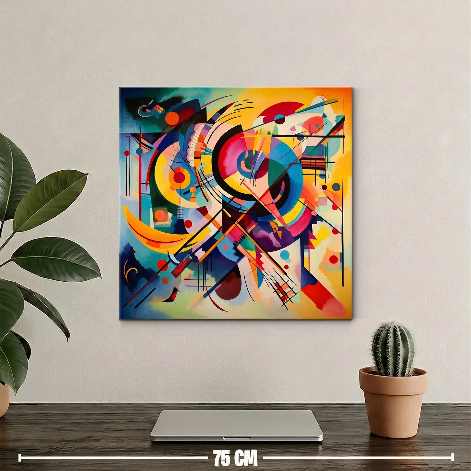 Composición abstracta con formas geométricas vibrantes — miniatura 2