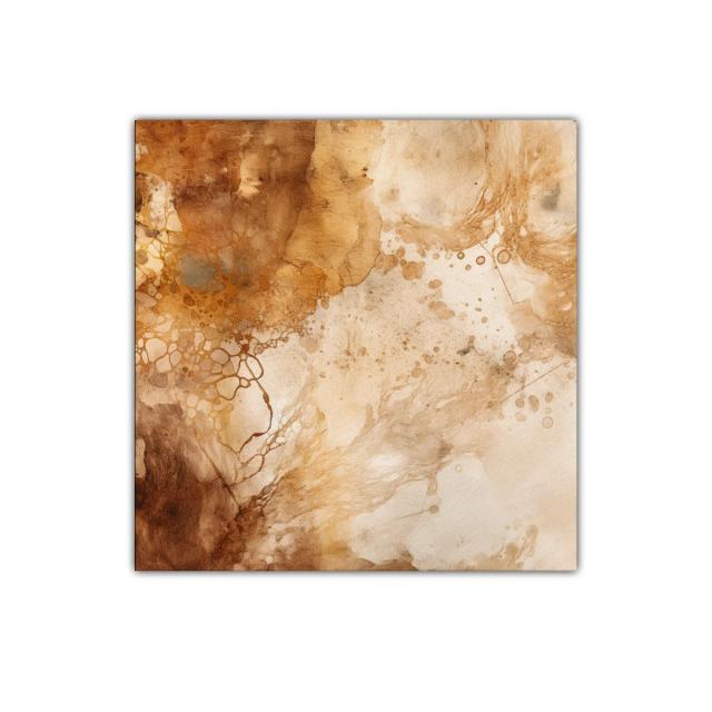 Cuadro abstracto en tonos tierra cálidos y orgánicos