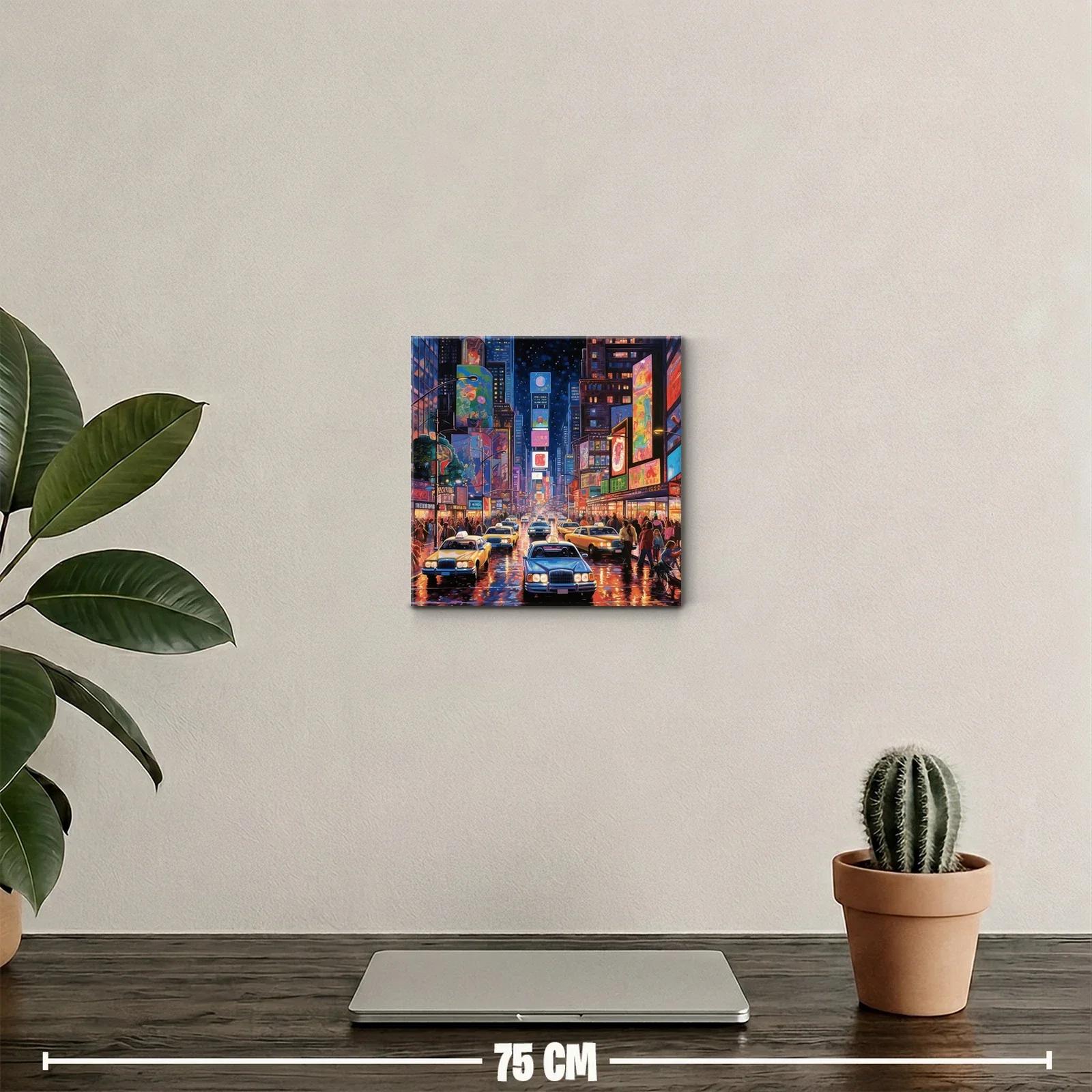 Tráfico nocturno y luces de ciudad vibrante llena de vida — miniatura 2