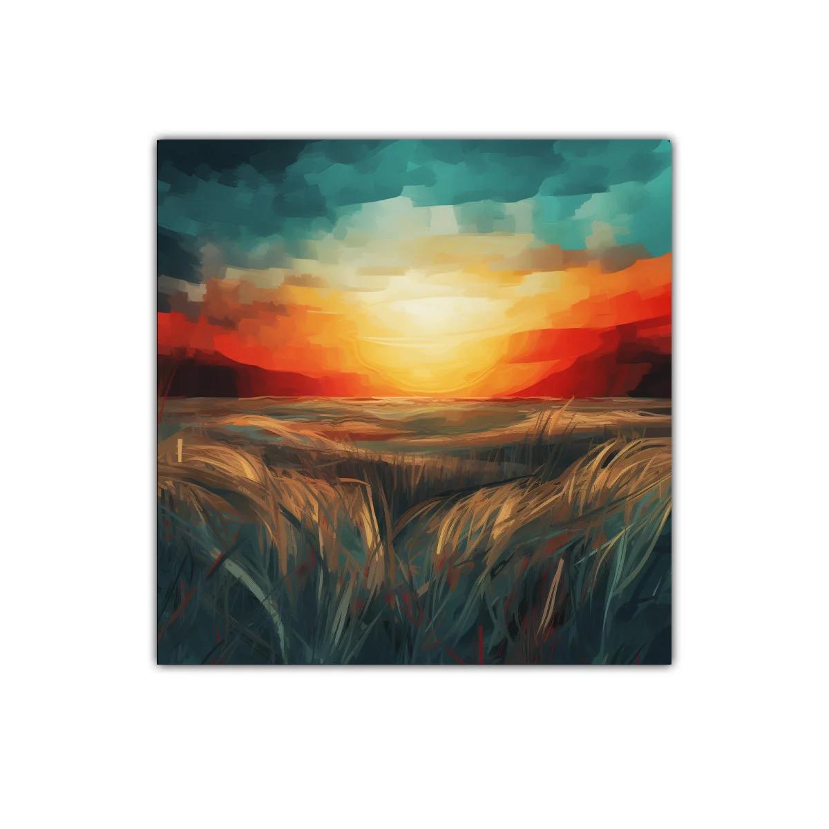 Paisaje de atardecer con textura y colores intensos — miniatura 1