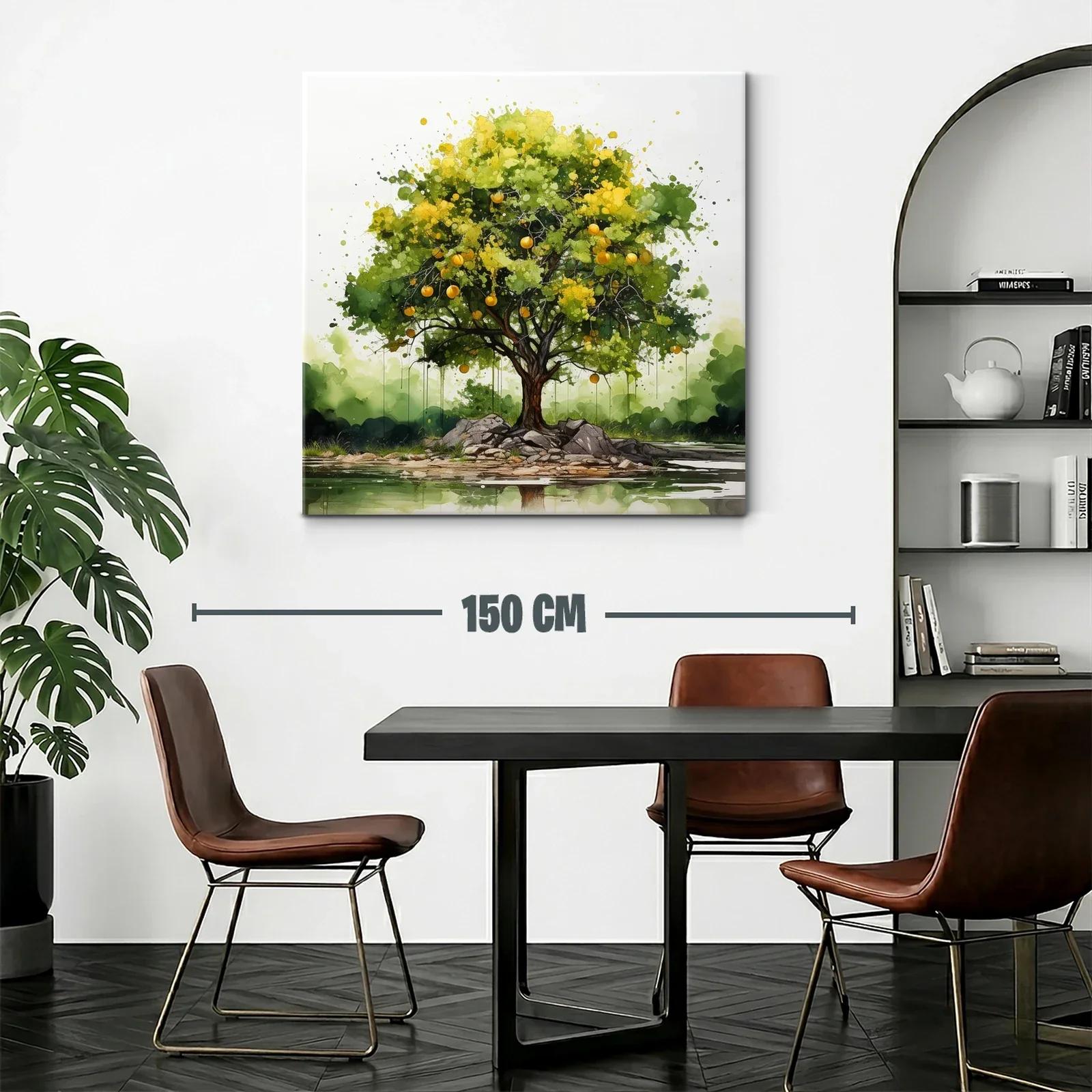 Árbol frutal vibrante sobre islote sereno — miniatura 2