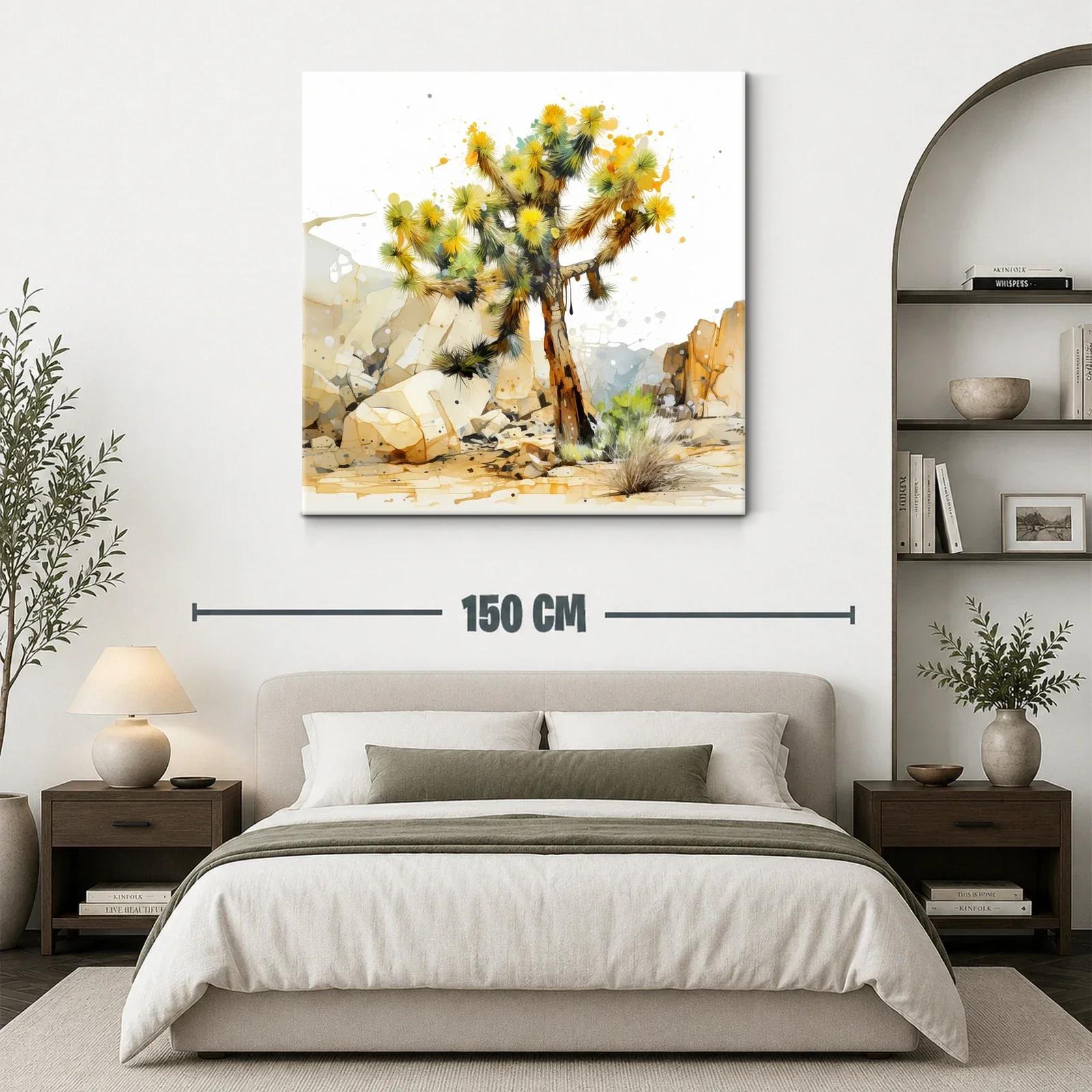 Árbol desértico con vibrante luz y tonos cálidos — miniatura 3