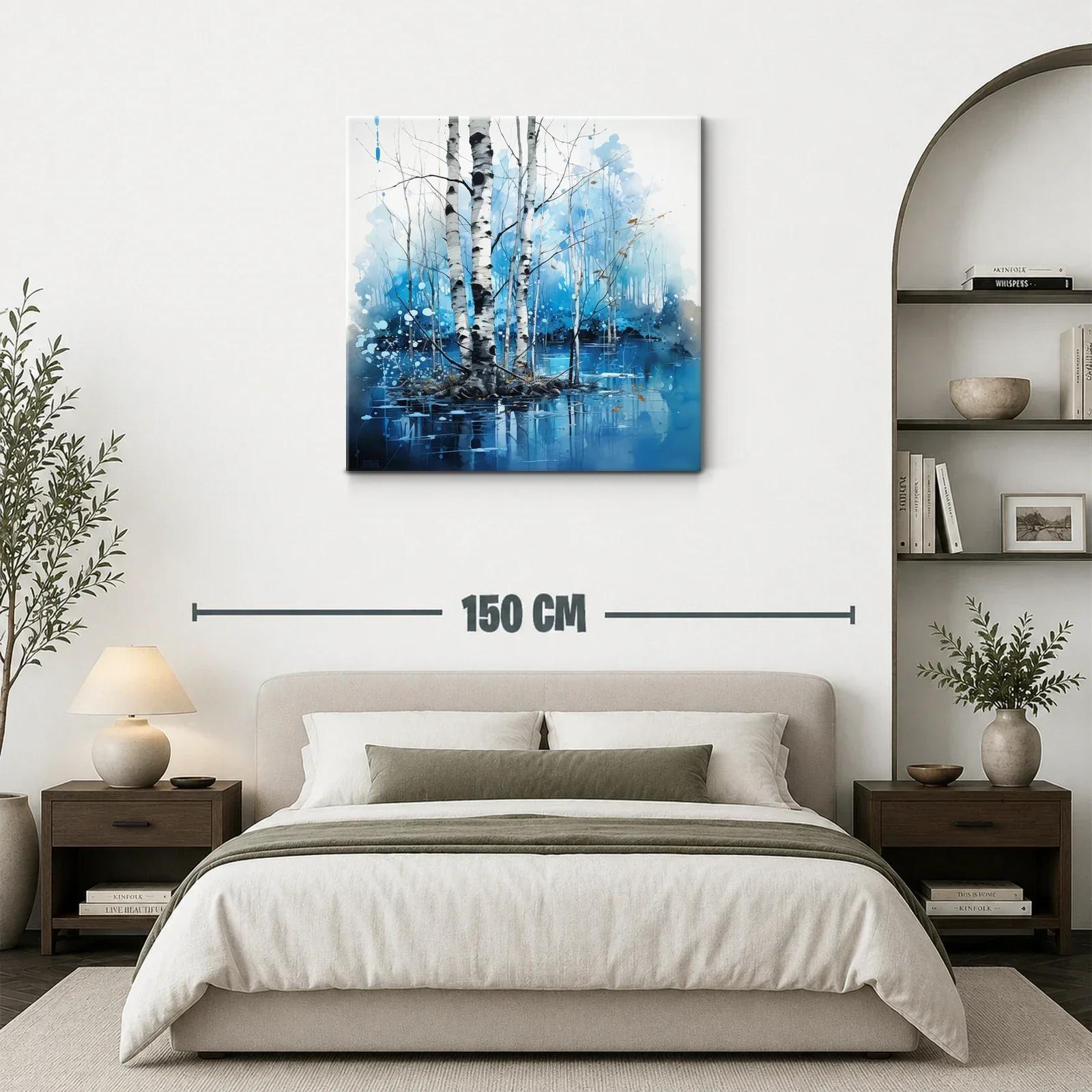 Tranquilidad en el bosque de abedules azules — miniatura 3