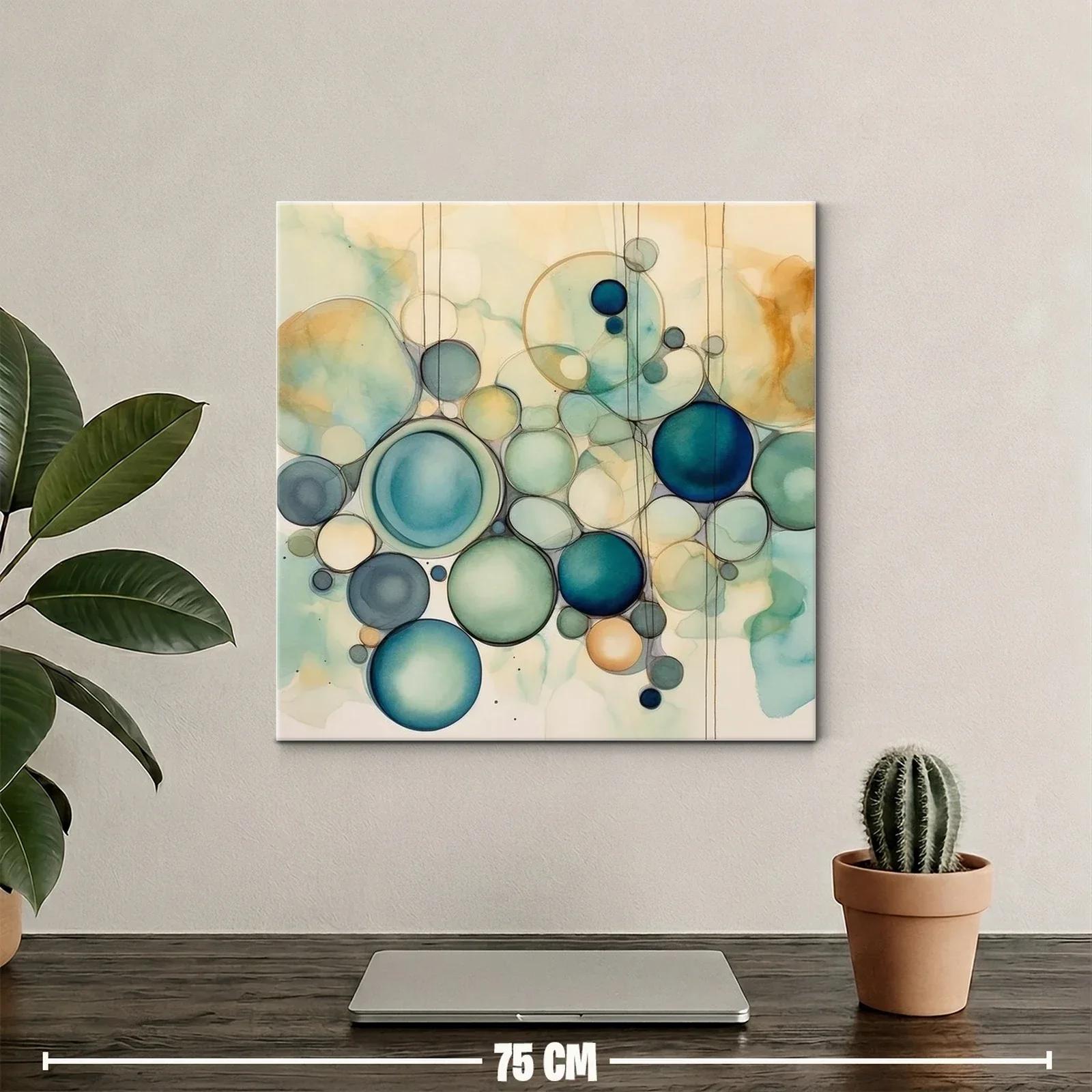 Composición de Círculos en Tonos Azul y Beige Suaves — miniatura 2