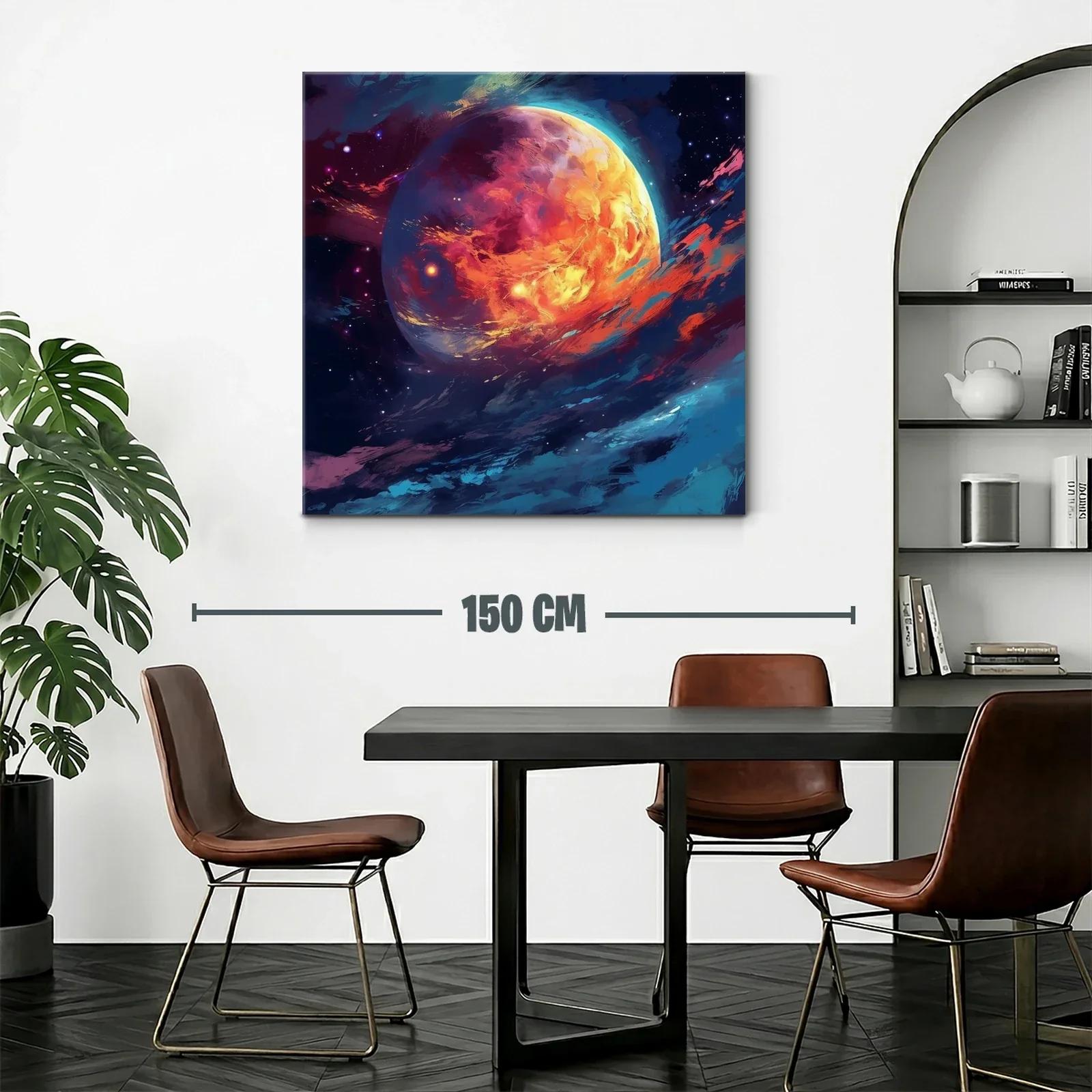 Inspirador planeta en vibrantes tonos cálidos y fríos — miniatura 2