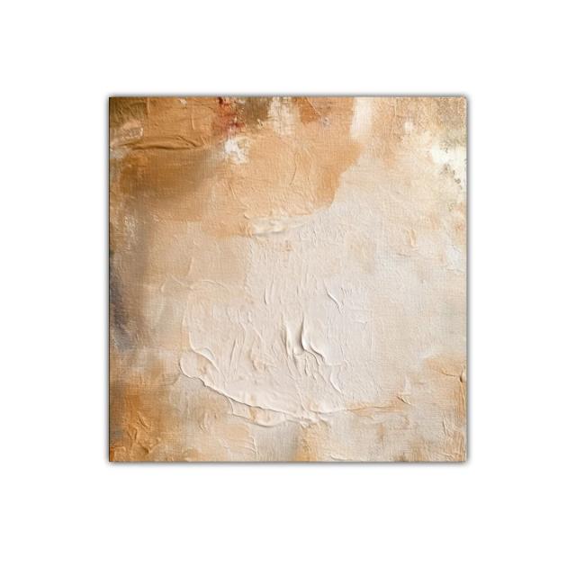 Composición abstracta en tonos cálidos y neutros