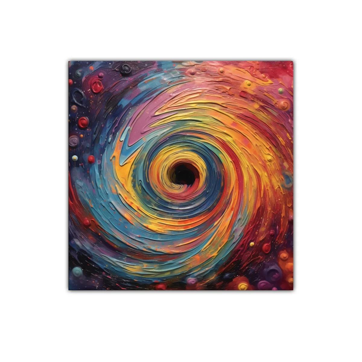 Explosión de colores en remolino cósmico vibrante