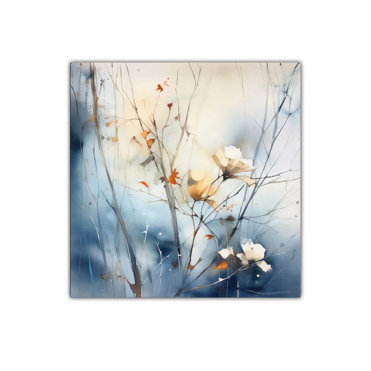 Cuadro decorativo con flores delicadas y tonos suaves — imagen principal