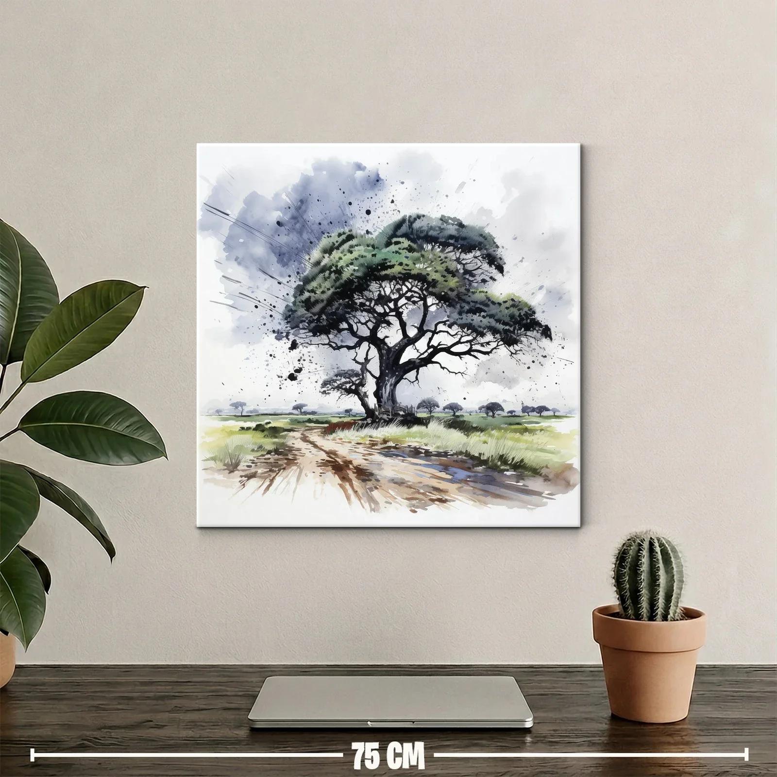 Árbol solitario en paisaje natural con efectos dinámicos — miniatura 2