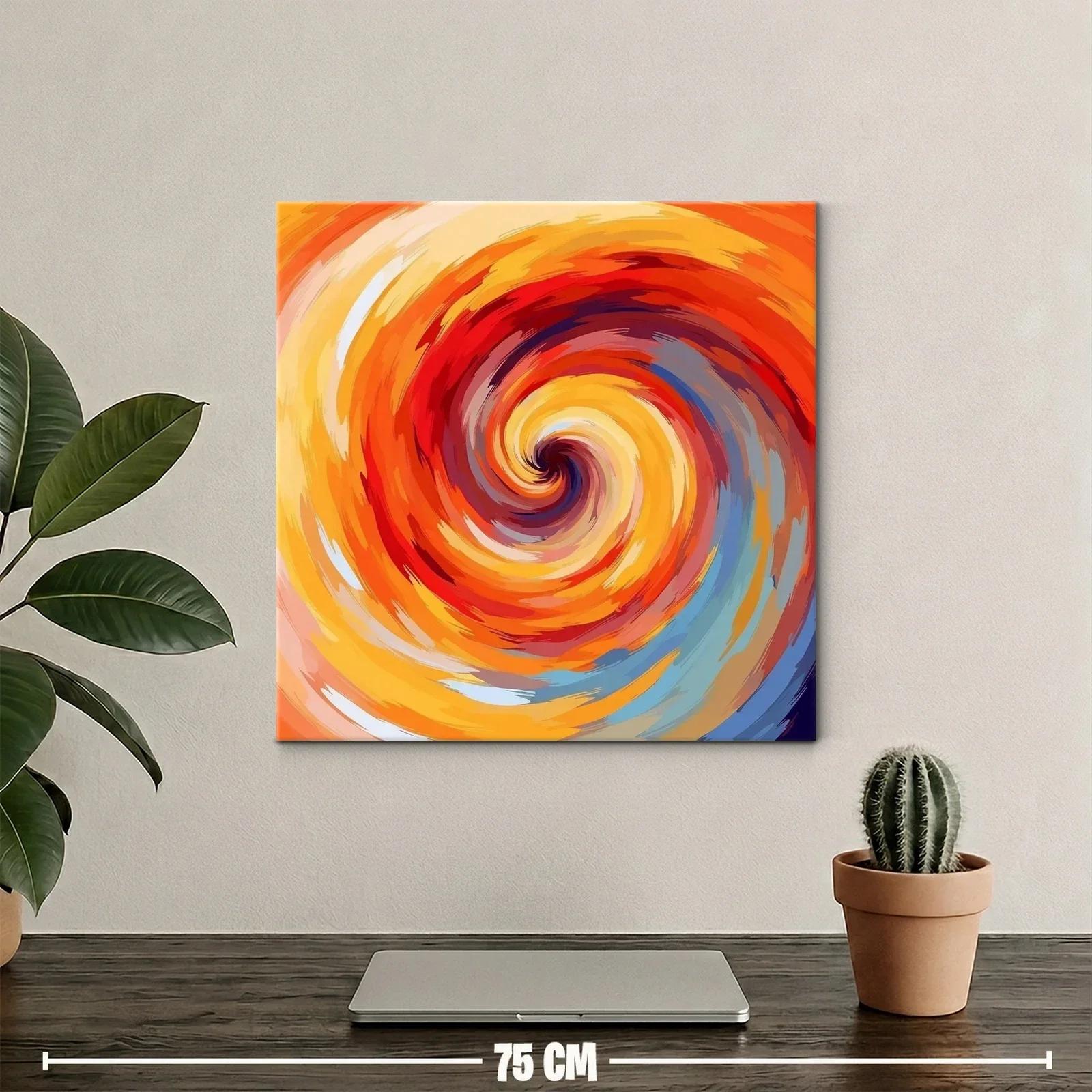 Espiral vibrante con tonos cálidos y energéticos — miniatura 2