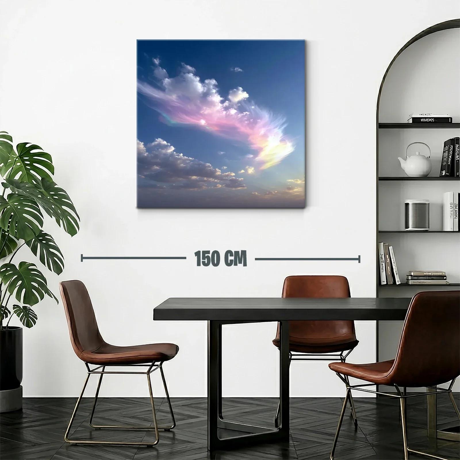 Cielo etéreo con nubes en tonos pastel y azul profundo — miniatura 2