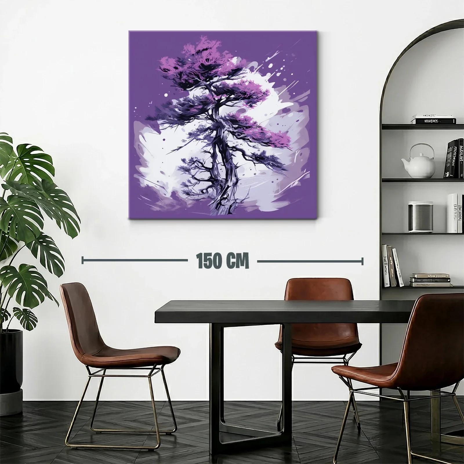 Árbol abstracto con vibrantes tonos morados y lilas — miniatura 2