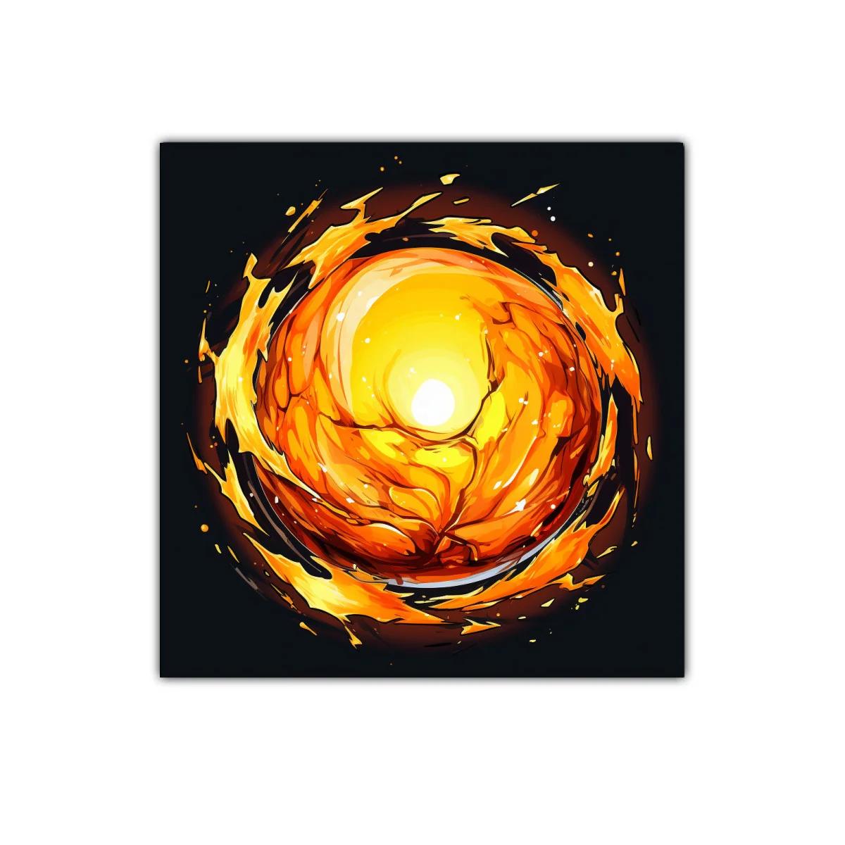 Explosión de luz y fuego en tonos cálidos vibrantes — imagen principal