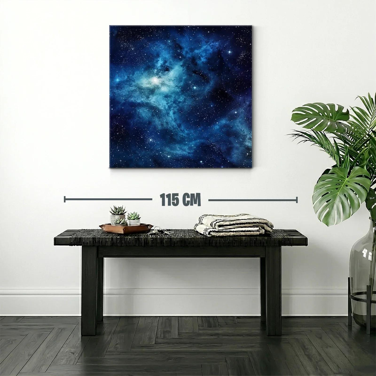Cielo estrellado en vibrantes tonos azules y negros — miniatura 2