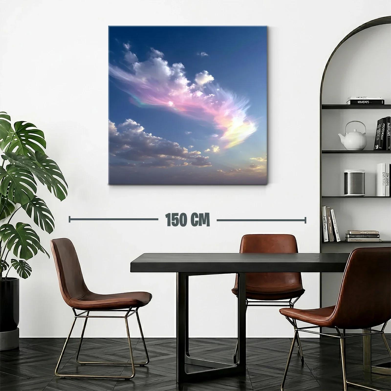 Cielo etéreo con nubes en tonos pastel y azul profundo — miniatura 2