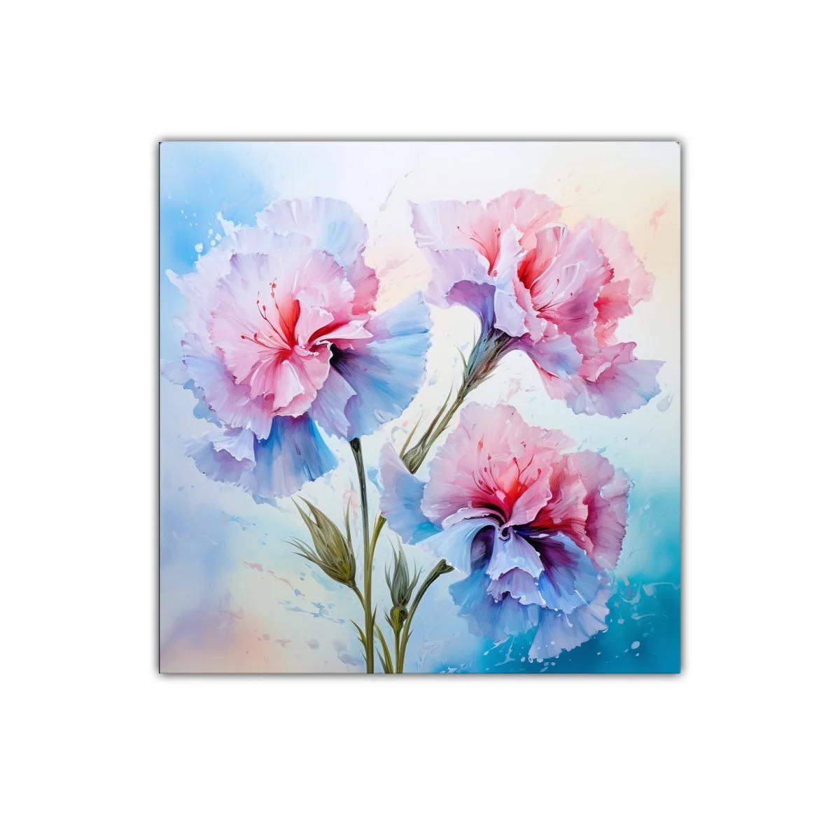 Cuadro decorativo floral con tonos suaves y vibrantes — imagen principal