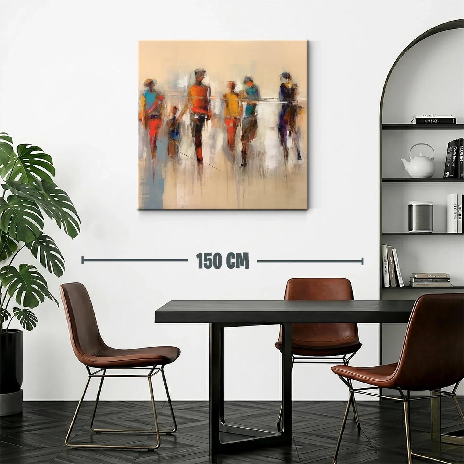 Figura abstracta con tonos cálidos para ambientes modernos — miniatura 2