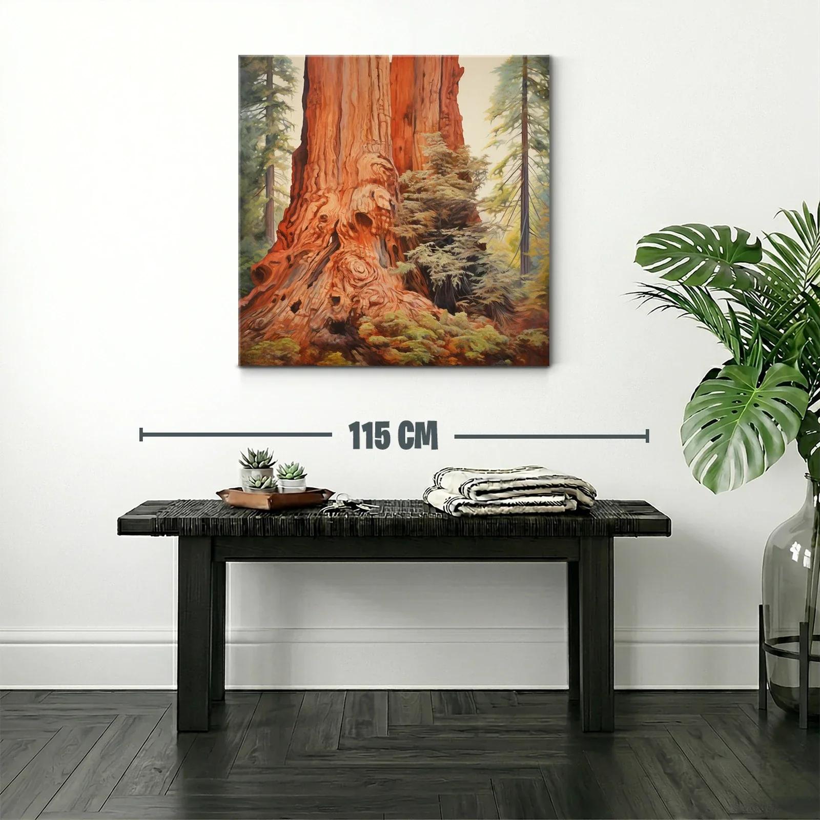 Majestuoso tronco de árbol en bosque antiguo — miniatura 2