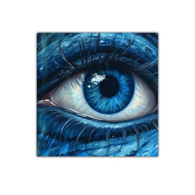 Impactante mirada azul para captar toda la atención