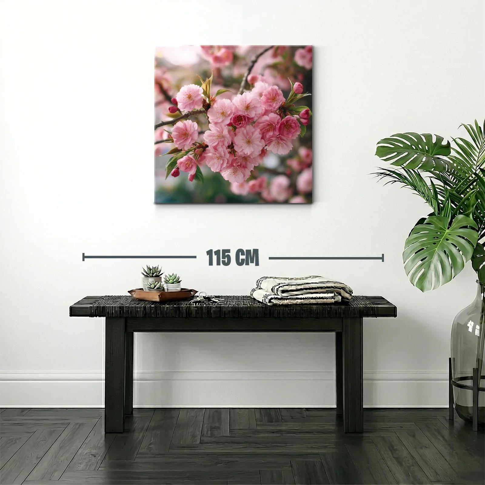 Ramo de flores rosas en plena primavera — miniatura 2