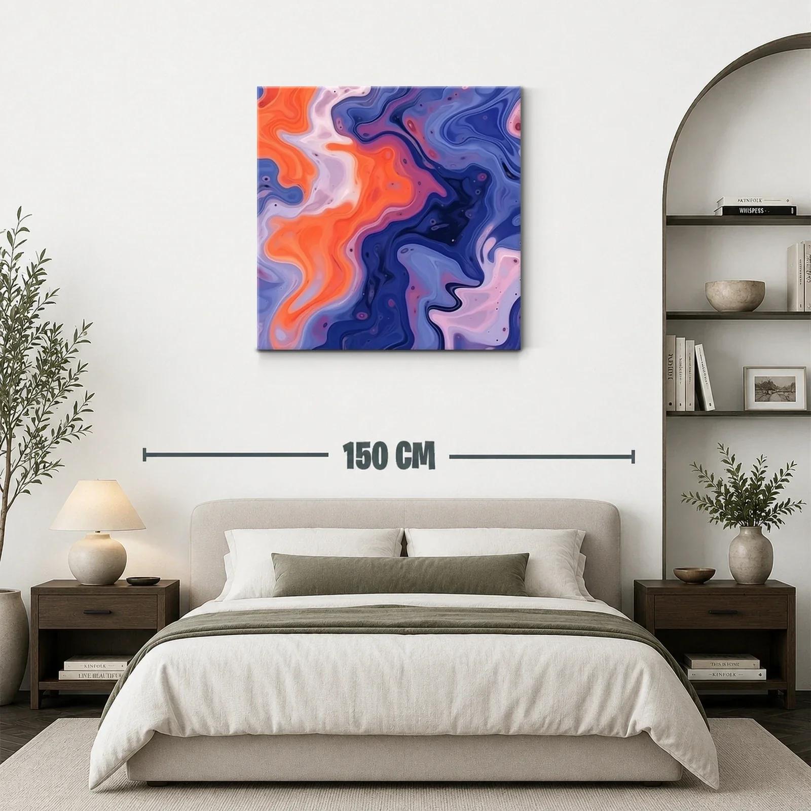 Composición abstracta con fluidas formas en tonos vivos — miniatura 3