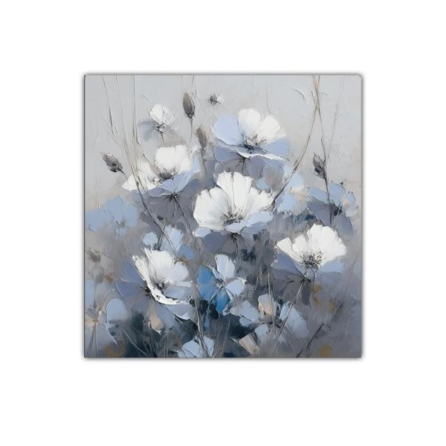 Cuadro decorativo de flores en tonos suaves y elegantes