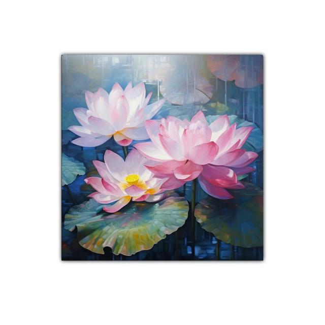 Flores de loto en tonos suaves y vibrantes para decorar