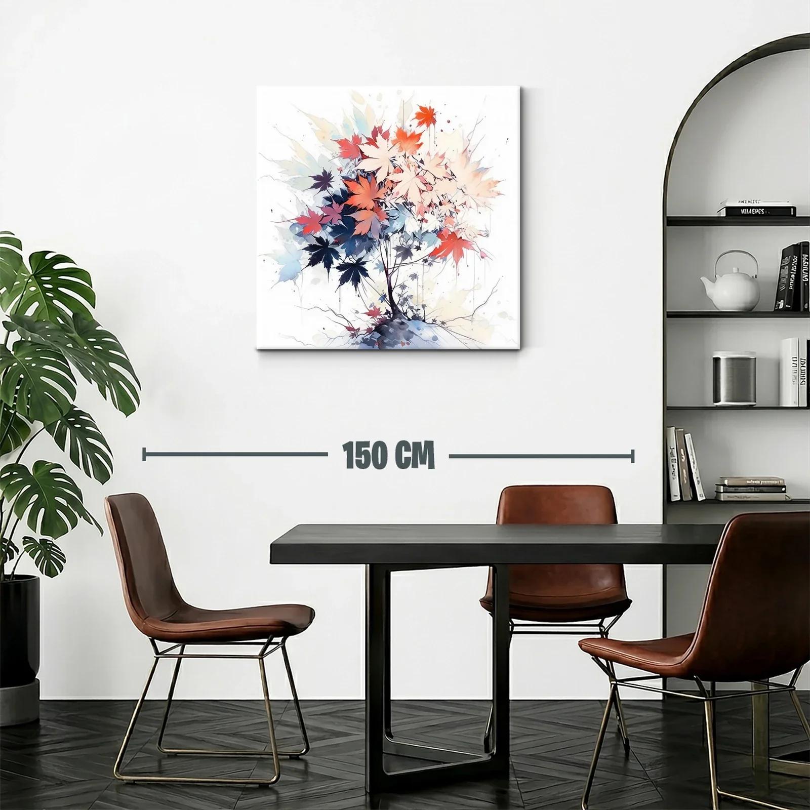 Composición artística de hojas otoñales en tonos vivos — miniatura 2