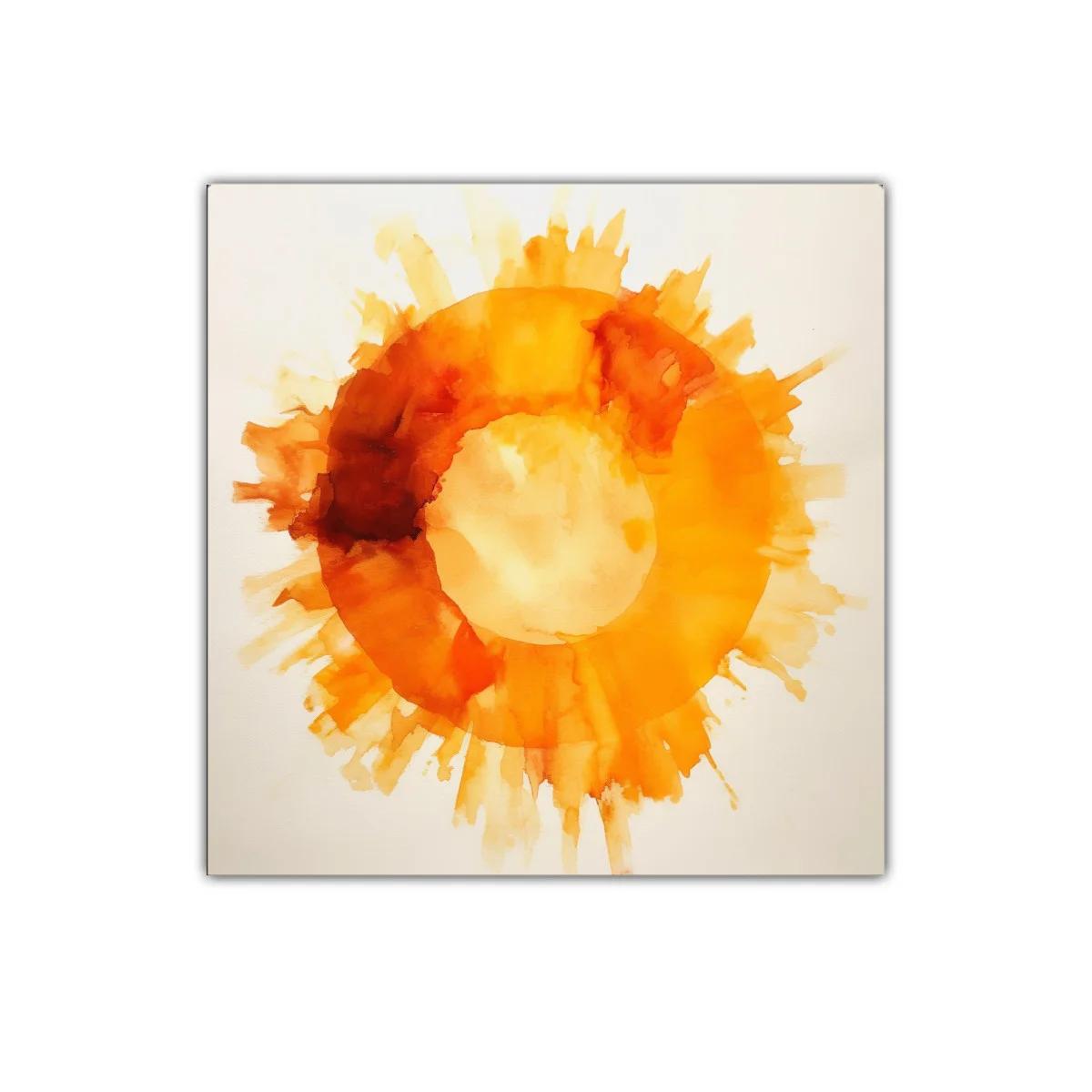 Explosión circular en tonos cálidos anaranjados y amarillos — imagen principal