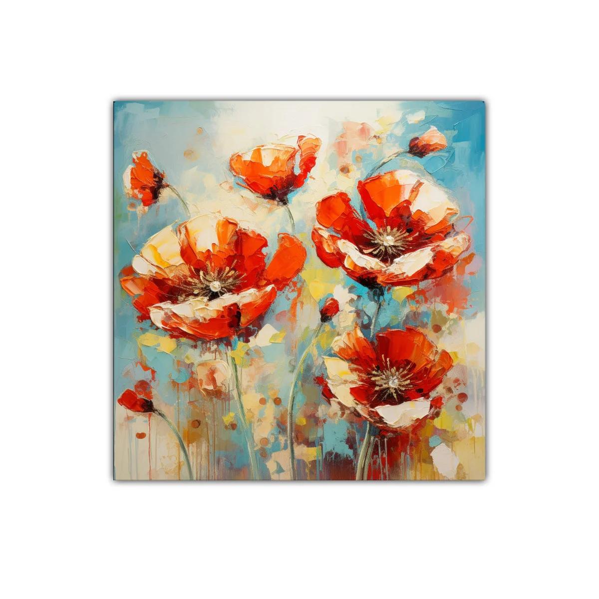 Flores vibrantes en tonos cálidos y frescos contrastantes — imagen principal