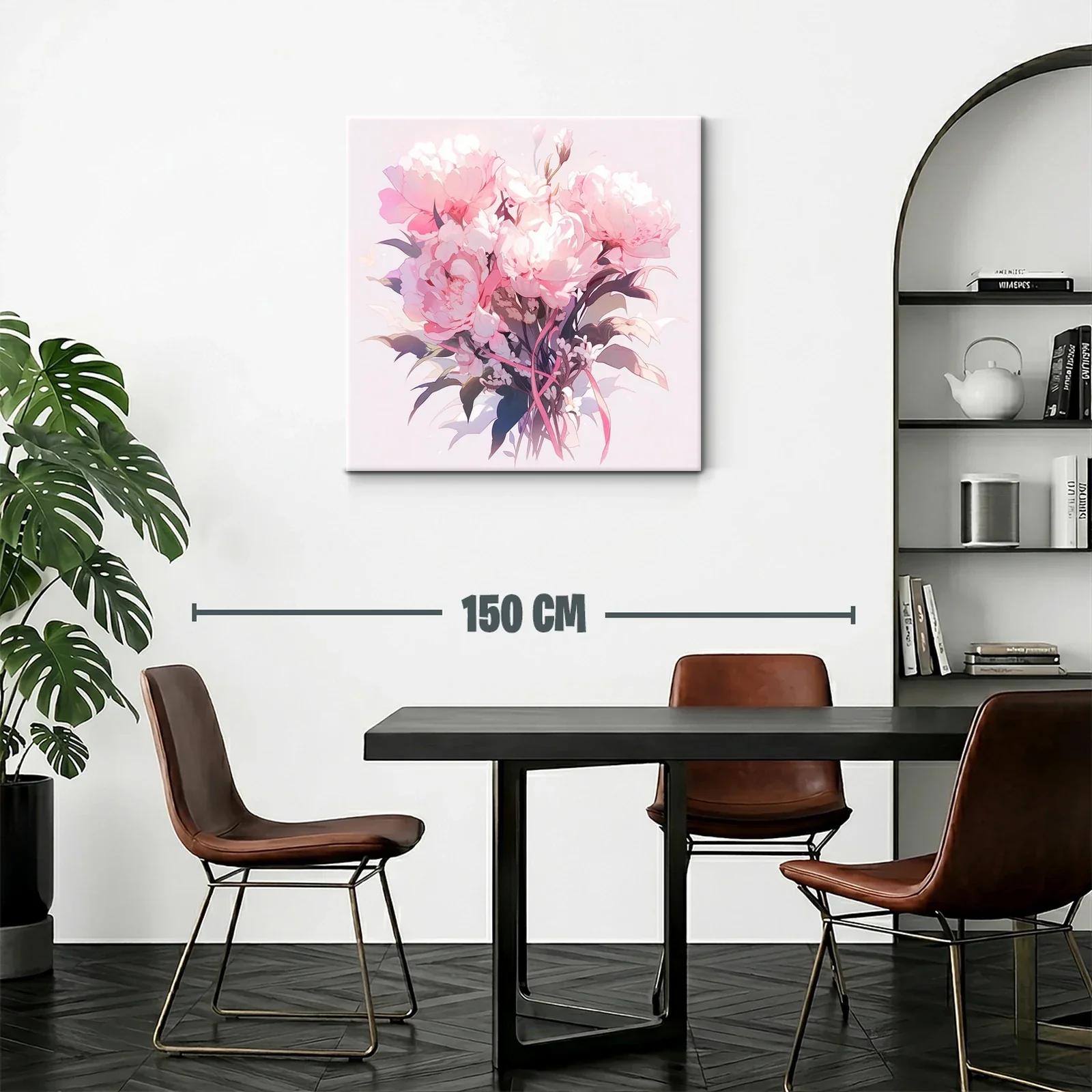 Elegancia floral con bouquet en tonos rosas suaves — miniatura 2