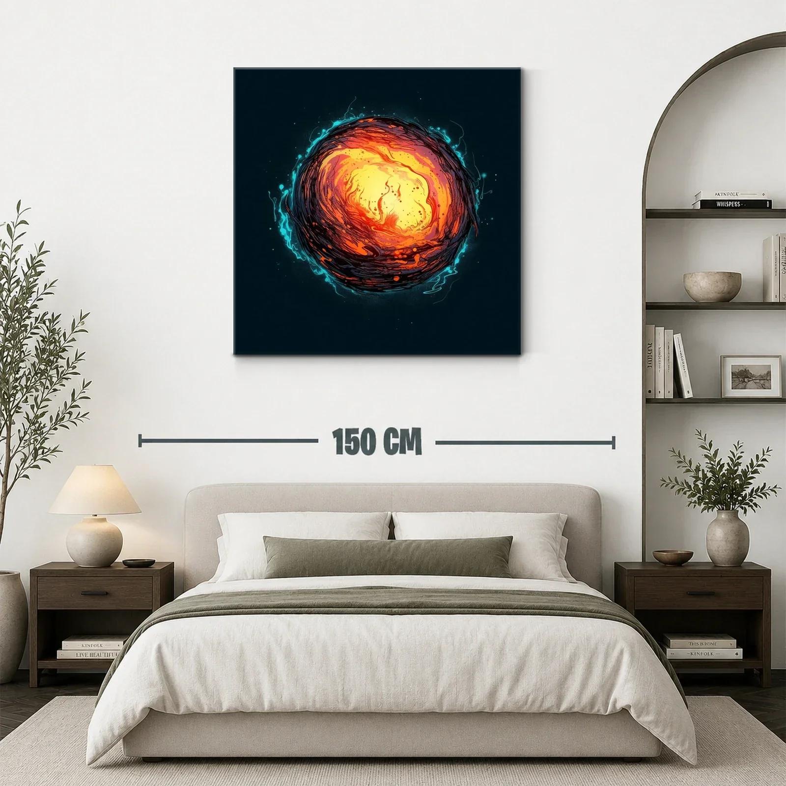 Explosión de energía cósmica en vibrantes tonos cálidos — miniatura 3