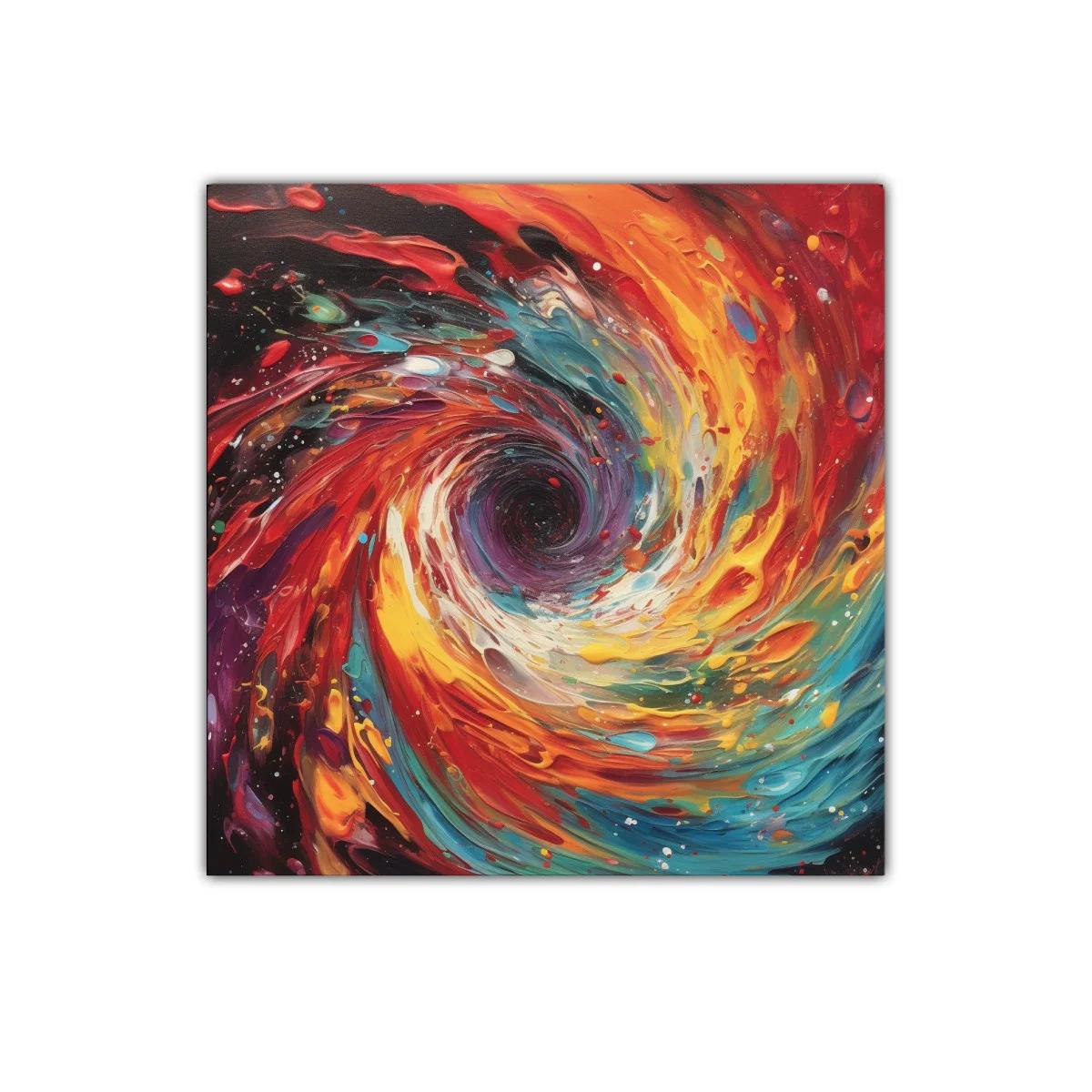Espiral vibrante de colores intensos para decorar tu espacio