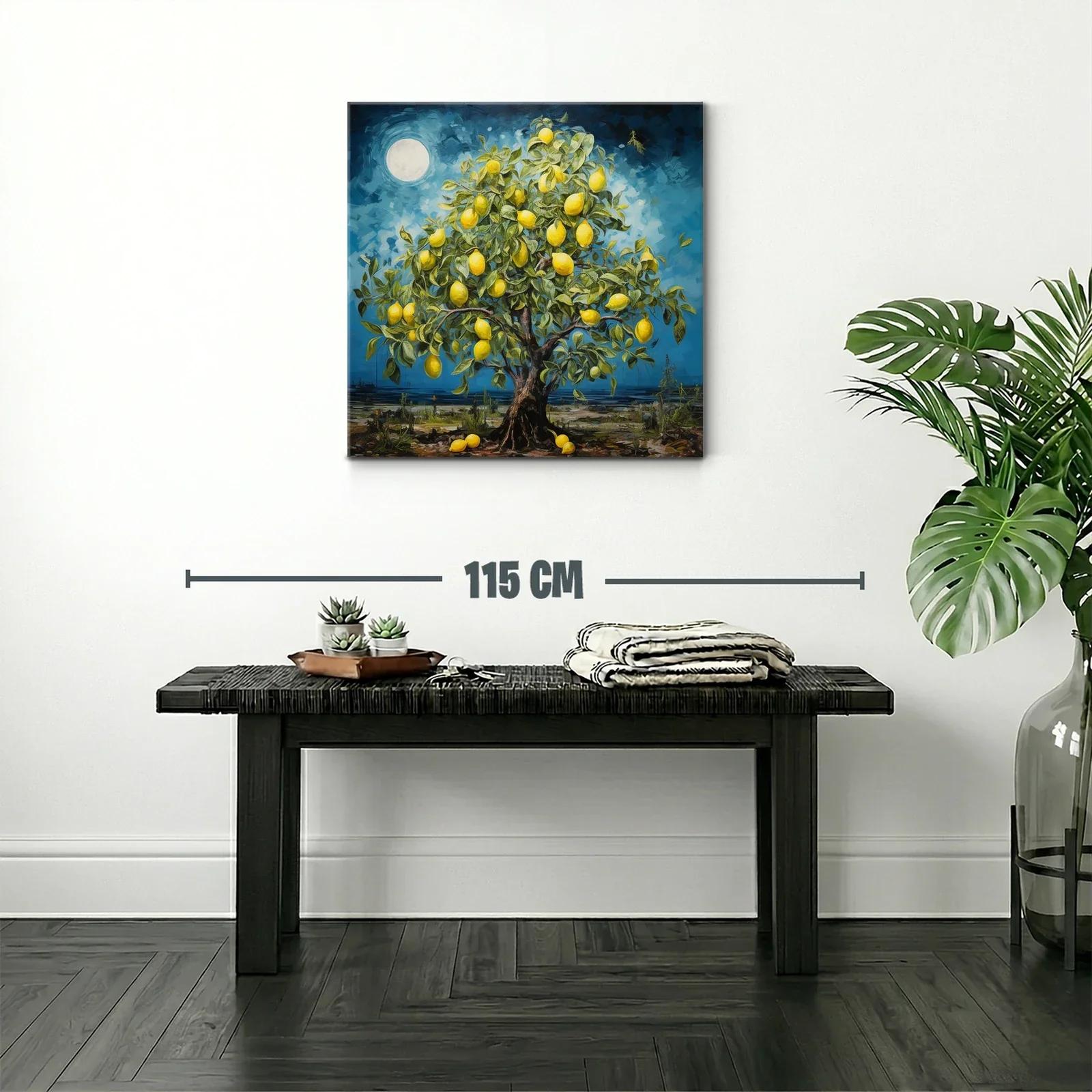 Árbol de Limones en Noche de Luna Llena — miniatura 2