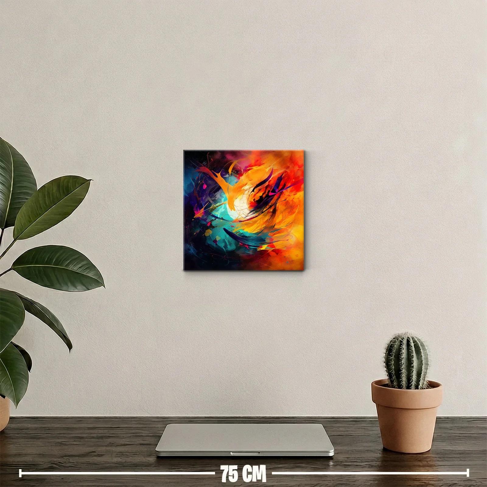 Explosión de colores vibrantes con formas abstractas dinámicas — miniatura 2